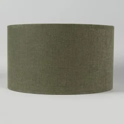 QAZQA Lampenschirme*Stofflampenschirm Dunkelgrün 35/35/20