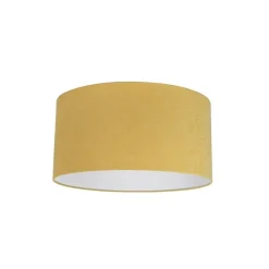 QAZQA Lampenschirme*Stofflampenschirm gelb 50/50/25