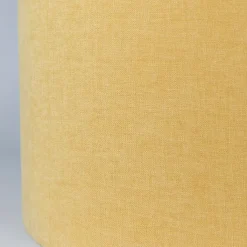 QAZQA Lampenschirme*Stofflampenschirm gelb 50/50/25