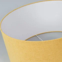 QAZQA Lampenschirme*Stofflampenschirm gelb 50/50/25