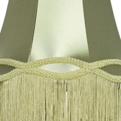 QAZQA Lampenschirme*Stofflampenschirm grün 30 cm - Oma