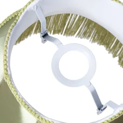 QAZQA Lampenschirme*Stofflampenschirm grün 30 cm - Oma