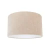 QAZQA Lampenschirme*Stofflampenschirm hellbraun rund 35/35/20