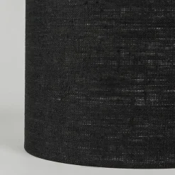 QAZQA Lampenschirme*Stofflampenschirm schwarz 20/20/15