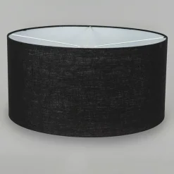 QAZQA Lampenschirme*Stofflampenschirm schwarz 50/50/25