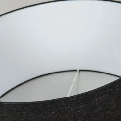 QAZQA Lampenschirme*Stofflampenschirm schwarz 50/50/25