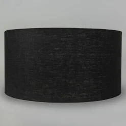 QAZQA Lampenschirme*Stofflampenschirm schwarz 50/50/25