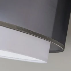 QAZQA Lampenschirme*Stofflampenschirm schwarz / weiß 47/25 - Duo