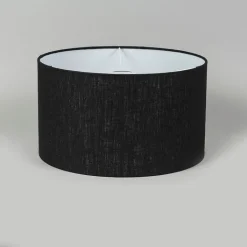 QAZQA Lampenschirme*Stofflampenschirm schwarz 35/35/20