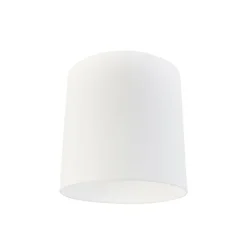 QAZQA Lampenschirme*Stofflampenschirm Weiß Zylinder 40/40/40