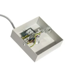 QAZQA Deckenstrahler|Aufbaustrahler*Stromzufuhr mit quadratischer Montageplatte für 1-phasige Schiene weiß - Iconic