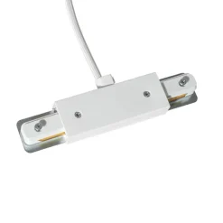 QAZQA Schlafzimmerlampen|Küchenlampen*Stromzufuhr mit quadratischer Montageplatte für 1-phasige Schiene weiß - Iconic