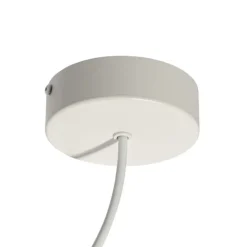 QAZQA Deckenstrahler|Aufbaustrahler*Stromzufuhr mit runder Montageplatte für 1-phasige Schiene weiß - Iconic