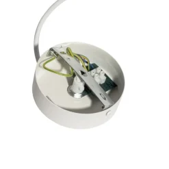 QAZQA Deckenstrahler|Aufbaustrahler*Stromzufuhr mit runder Montageplatte für 1-phasige Schiene weiß - Iconic