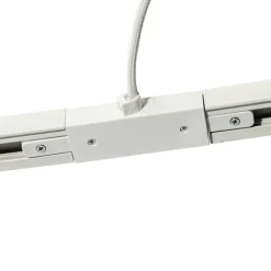 QAZQA Schlafzimmerlampen|Küchenlampen*Stromzufuhr mit runder Montageplatte für 1-phasige Schiene weiß - Iconic