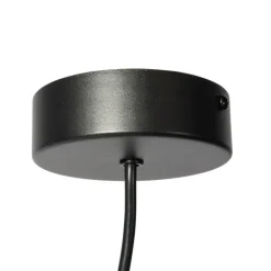 QAZQA Deckenstrahler|Aufbaustrahler*Stromzufuhr mit runder Montageplatte für 1-phasige Schiene schwarz - Iconic