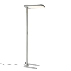 QAZQA Professional Lampen Für Dein Homeoffice|Wohnzimmerlampen*Tageslicht-Stehleuchte Grau Quadratisch inkl. LED und Dimmer - Guzo