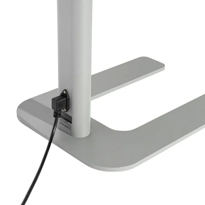 QAZQA Professional Lampen Für Dein Homeoffice|Wohnzimmerlampen*Tageslicht-Stehleuchte Grau Quadratisch inkl. LED und Dimmer - Guzo