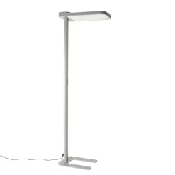 QAZQA Professional Lampen Für Dein Homeoffice|Wohnzimmerlampen*Tageslicht-Stehleuchte Grau Quadratisch inkl. LED und Dimmer - Guzo