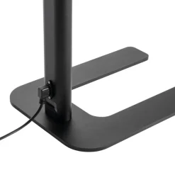 QAZQA Professional Lampen Für Dein Homeoffice|Wohnzimmerlampen*Tageslicht-Stehleuchte Schwarz Quadratisch inkl. LED und Dimmer - Guzo