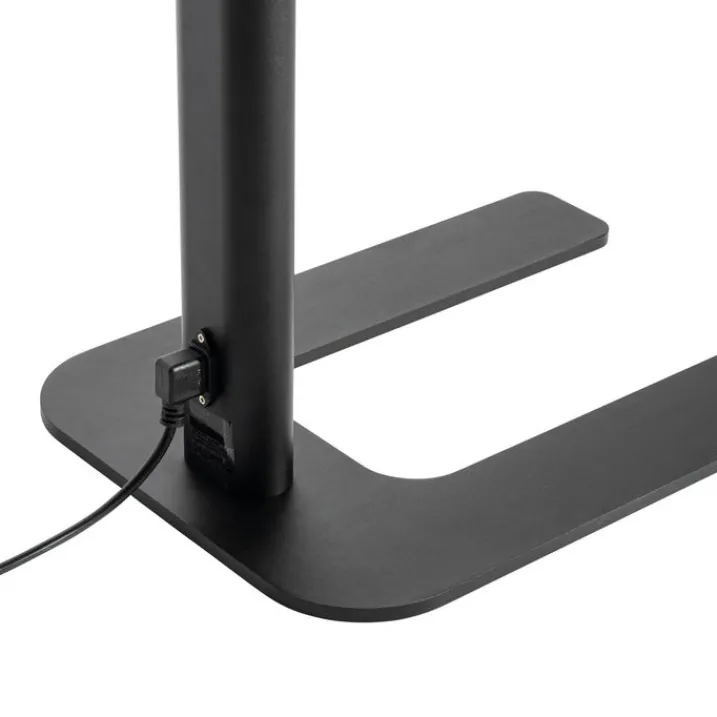 QAZQA Professional Lampen Für Dein Homeoffice|Wohnzimmerlampen*Tageslicht-Stehleuchte Schwarz Quadratisch inkl. LED und Dimmer - Guzo