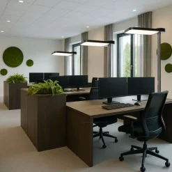 QAZQA Professional Lampen Für Dein Homeoffice|Wohnzimmerlampen*Tageslicht-Stehleuchte Schwarz Quadratisch inkl. LED und Dimmer - Guzo