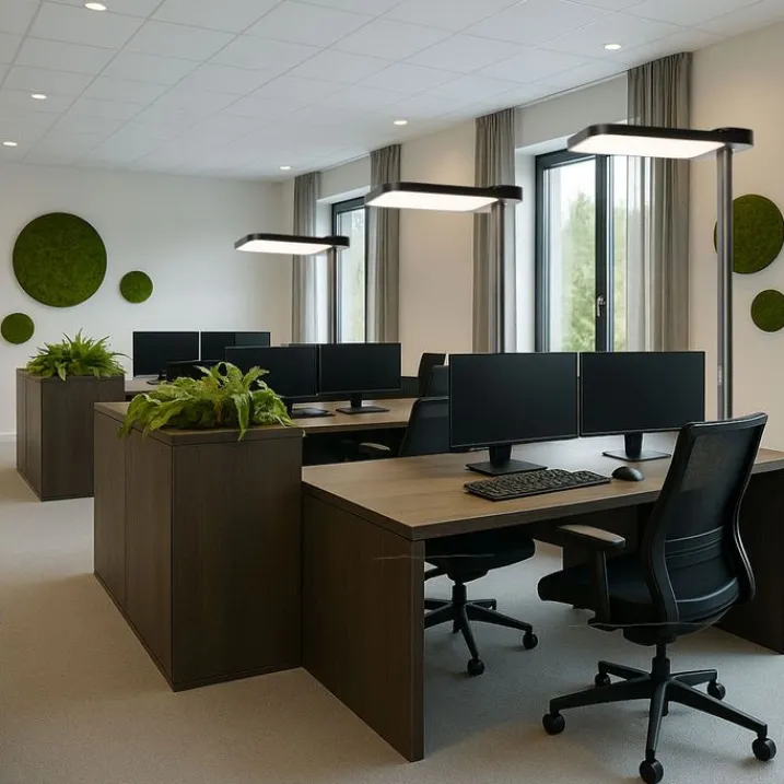 QAZQA Professional Lampen Für Dein Homeoffice|Wohnzimmerlampen*Tageslicht-Stehleuchte Schwarz Quadratisch inkl. LED und Dimmer - Guzo