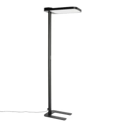 QAZQA Professional Lampen Für Dein Homeoffice|Wohnzimmerlampen*Tageslicht-Stehleuchte Schwarz Quadratisch inkl. LED und Dimmer - Guzo