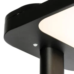 QAZQA Professional Lampen Für Dein Homeoffice|Wohnzimmerlampen*Tageslicht-Stehleuchte Schwarz Quadratisch inkl. LED und Dimmer - Guzo