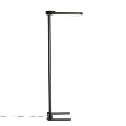 QAZQA Professional Lampen Für Dein Homeoffice|Wohnzimmerlampen*Tageslicht-Stehleuchte Schwarz Quadratisch inkl. LED und Dimmer - Guzo