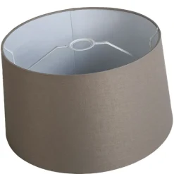 QAZQA Lampenschirme*Taupe Leinen Lampenschirm 45 cm