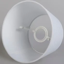 QAZQA Tischlampen|Wohnzimmerlampen*Tischlampe Gold / Messing mit Lampenschirm weiß 25 cm verstellbar - Parte