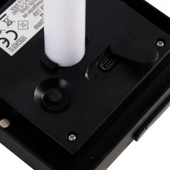 Newgarden Gartenbeleuchtung|Led-Außenleuchten*Tischleuchte aus Bambus mit Flammeneffekt inkl. LED IP44 Solar Wiederaufladbar - Vega