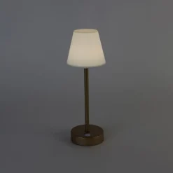 Newgarden Gartenbeleuchtung|Led-Außenleuchten*Tischleuchte aus Messing inkl. LED wiederaufladbar mit Touchdimmer - Renata