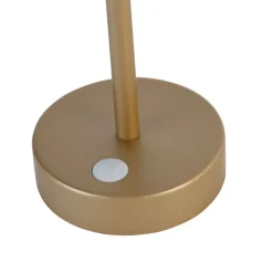 Newgarden Gartenbeleuchtung|Led-Außenleuchten*Tischleuchte aus Messing inkl. LED wiederaufladbar mit Touchdimmer - Renata