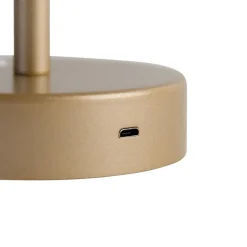 Newgarden Gartenbeleuchtung|Led-Außenleuchten*Tischleuchte aus Messing inkl. LED wiederaufladbar mit Touchdimmer - Renata