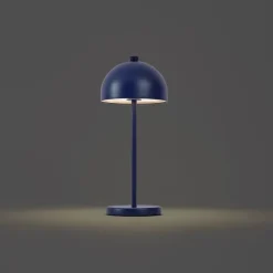 QAZQA Gartenbeleuchtung|Led-Außenleuchten*Tischleuchte blau inkl. LED IP54 Wiederaufladbar mit Ladestation - Squirrel