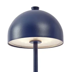 QAZQA Gartenbeleuchtung|Led-Außenleuchten*Tischleuchte blau inkl. LED IP54 Wiederaufladbar mit Ladestation - Squirrel