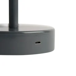 Newgarden Gartenbeleuchtung|Led-Außenleuchten*Tischleuchte dunkelgrau inkl. LED wiederaufladbar mit Touchdimmer - Renata