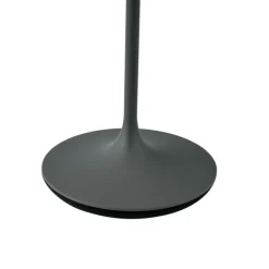 QAZQA Professional Gartenbeleuchtung|Schlafzimmerlampen*Tischleuchte Dunkelgrau inkl. LED IP65 Wiederaufladbar mit Ladestation - Bass