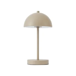 QAZQA Gartenbeleuchtung|Led-Außenleuchten*Tischleuchte für den Außenbereich beige inkl. LED 3-Stufen-Dimmbar IP44 Wiederaufladbar - Keira