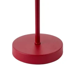 QAZQA Gartenbeleuchtung|Led-Außenleuchten*Tischleuchte für den Außenbereich Dunkelrot inkl. LED 3-Stufen-Dimmbar IP44 Wiederaufladbar - Keira