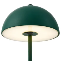 QAZQA Gartenbeleuchtung|Led-Außenleuchten*Tischleuchte für den Außenbereich Dunkelgrün inkl. LED 3-Stufen-Dimmbar IP44 Wiederaufladbar - Keira