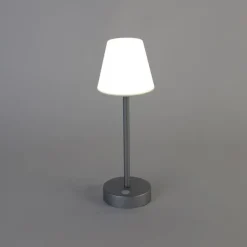 Newgarden Gartenbeleuchtung|Led-Außenleuchten*Tischleuchte grau inkl. LED wiederaufladbar mit Touchdimmer - Renata
