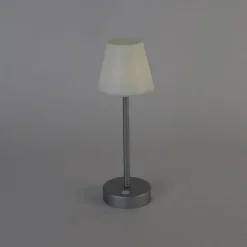 Newgarden Gartenbeleuchtung|Led-Außenleuchten*Tischleuchte grau inkl. LED wiederaufladbar mit Touchdimmer - Renata