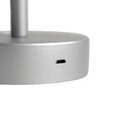 Newgarden Gartenbeleuchtung|Led-Außenleuchten*Tischleuchte grau inkl. LED wiederaufladbar mit Touchdimmer - Renata