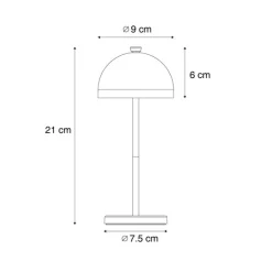 QAZQA Gartenbeleuchtung|Led-Außenleuchten*Tischleuchte Grün inkl. LED IP54 Wiederaufladbar mit Ladestation - Squirrel