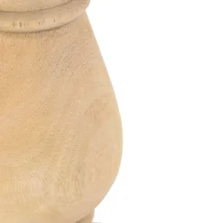 QAZQA Leuchten Ohne Schirm|Tischlampen*Tischleuchte im Landhausstil Holz natur ohne Lampenschirm - Catnip