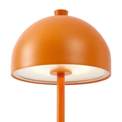 QAZQA Gartenbeleuchtung|Led-Außenleuchten*Tischleuchte Orange inkl. LED IP54 Wiederaufladbar mit Ladestation - Squirrel
