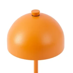 QAZQA Gartenbeleuchtung|Led-Außenleuchten*Tischleuchte Orange inkl. LED IP54 Wiederaufladbar mit Ladestation - Squirrel